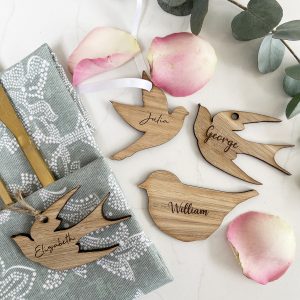 Bird shaped place setting